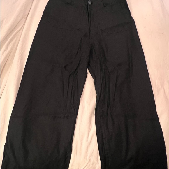 Anthropologie Colette—Black Linen Size 30, Like New - Picture 2 of 3